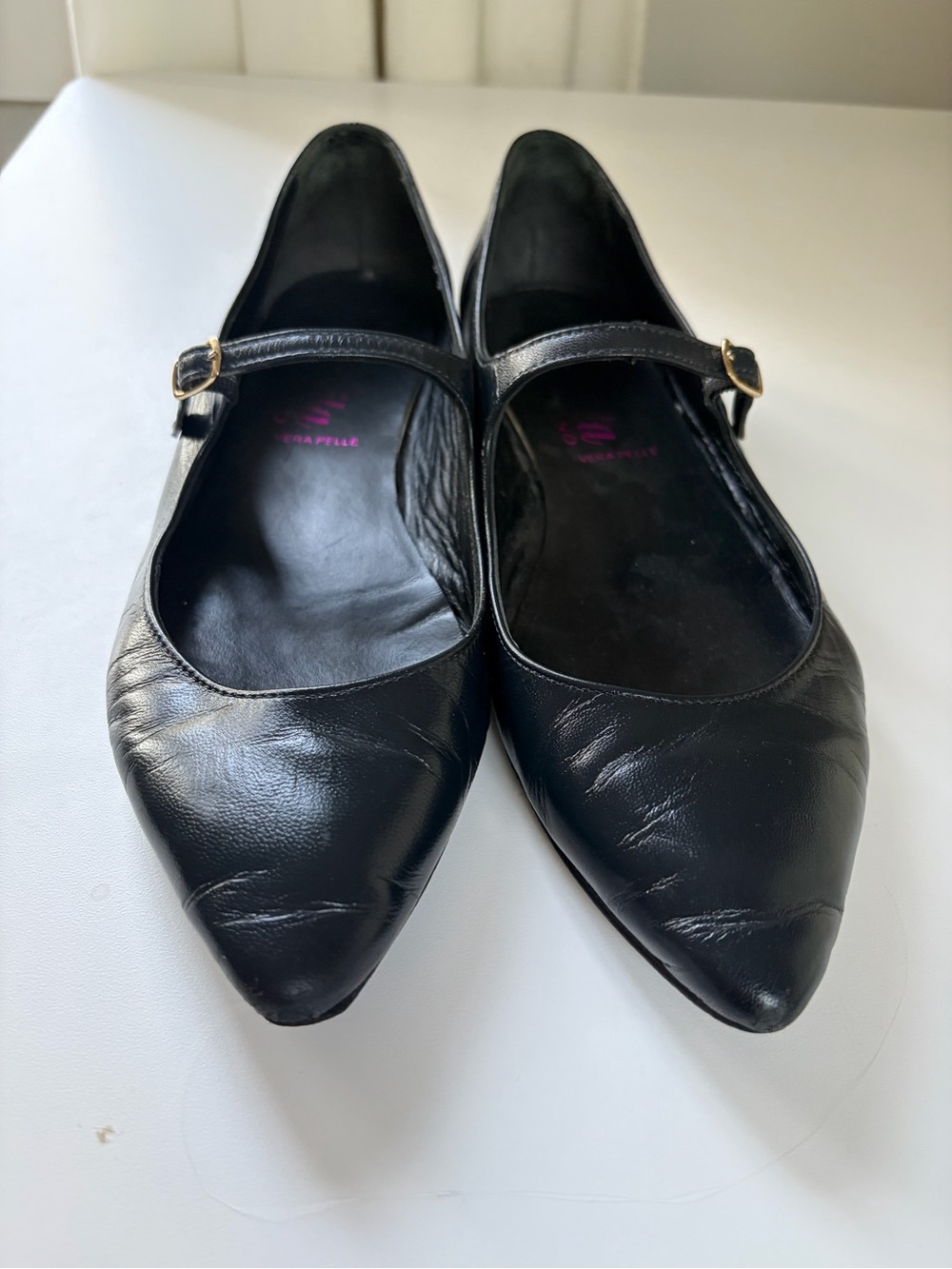 Lolita Milano Italian Leather Mary Jane Flats Size 39 - Picture 4 of 8